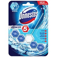 Domestos Power 5 Ocean Rim Block, Pack of 9