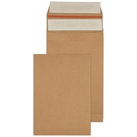 Blake Vita Kraft Mailing Bag Envelopes, Peel and Seal, Natural Brown, 130gsm, 229mm x 162mm x 40mm, Pack of 125