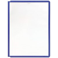 Durable Sherpa A4 Replacement Display Panels, 5 Pack, Violet Blue