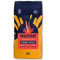 TrueStart Coffee Super Blend Ground Coffee, 1kg