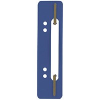 Durable Flexi Punched Filing Strip Binding Clip Bar Tab, Navy Blue, Pack of 250