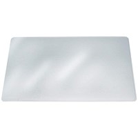 Durable Duraglas Clear WaterProof Non-Slip Desk Pad Protector Mat, 65 x 50 cm, Clear