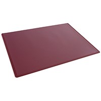 Durable Clear Overlay Non-Slip Desk Mat Notes Protector Pad, 53x40 cm, Red