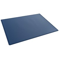 Durable Clear Overlay Non-Slip Desk Mat Notes Protector Pad, 53x40 cm, Blue