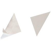 Durable Corner Fix Self-Adhesive Triangle Corner Pockets, 125 x 125mm, Pack of 100