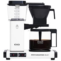 Moccamaster KBG Select Coffee Machine, Matt White