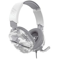 Turtle Beach Recon 70 Arctic Camo Wired Gaming Headset, White and Grey