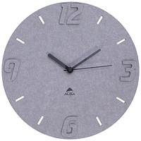 Alba Recycled Wall Clock, Grey