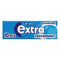 Wrigleys Extra Peppermint Sugar Free Chewing Gum, Pack of 30