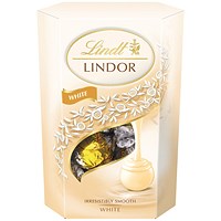 Lindt Lindor Cornet White Chocolate, 200g