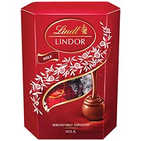 Lindt Lindor Milk Chocolate Truffles Cornet, 37g