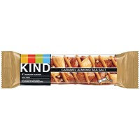 Kind Caramel and Almond and Sea Salt Snack Bar, 40g, Pack of 12