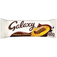 Galaxy Smooth Caramel Milk Chocolate Bar, 48g, Pack of 24