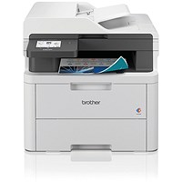 Brother DCP-L3560CDW A4 Wireless 3-In-1 Colour Laser Printer, White Brother DCP-L3560CDW A4 Wireless 3-In-1 Colour Laser Printer, White