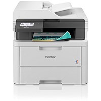 Brother MFC-L3740CDW A4 Wireless All-In-One Colour Laser Printer, White Brother MFC-L3740CDW A4 Wireless All-In-One Colour Laser Printer, White