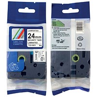 Brother P-Touch TZe-SL651 Self-Laminating Label Tape, Black on