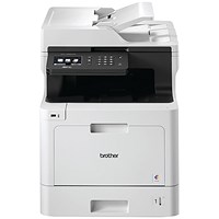 Brother MFC-L8690CDW A4 Wireless Colour Laser Multifunctional Printer, White Brother MFC-L8690CDW A4 Wireless Colour Laser Multifunctional Printer, White