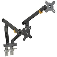 Bakkerelkhuizen BE Flexible Dual Monitor Arm Dark Grey