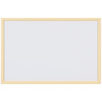 Bi-Office Pastel Non-Magnetic Whiteboard, Yellow Frame, 600x400mm