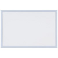 Bi-Office Pastel Non-Magnetic Whiteboard, Blue Frame, 600x400mm