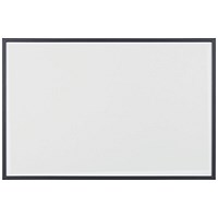 Bi-Office Basic Non-Magnetic Whiteboard, Black Frame, 900x600mm