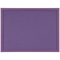 Bi-Office Essentials Purple Fabric Noticeboard, 600x450mm, Purple