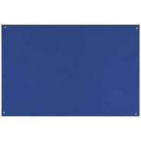 Bi-Office Unframed Noticeboard, 875x575mm, Blue