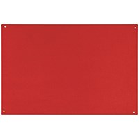 Bi-Office Unframed Noticeboard, 1175x875mm, Red