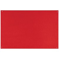 Bi-Office Unframed Noticeboard, 875x575mm, Red