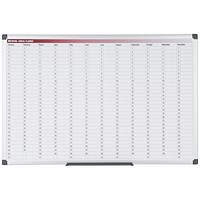 Bi-Office Maya 365 Day Magnetic Annual Planner, 900x600mm