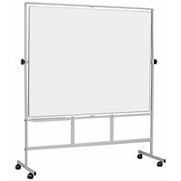 Bi-Office Revolver Plus Mobile Non-Magnetic Whiteboard, 1200x900mm