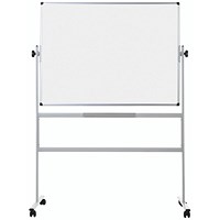 Bi-Office Mobile Revolving Enamel Magnetic Whiteboard, 1500x1200mm