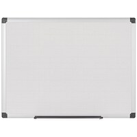 Bi-Office Maya Drywipe Double-Sided Board, Plain/Gridded, 900x600mm