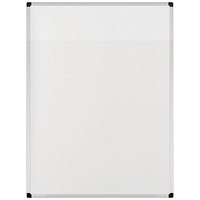 Bi-Office Earth Kyoto Double-Sided Non-Magnetic Drywipe Easel Panel, 75x105cm, Aluminium Frame