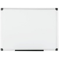 Bi-Office Maya Lacquered Steel Magnetic Whiteboard, 600x450mm