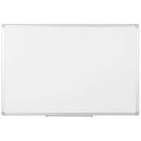 Bi-Office Earth Maya Lacquered Steel Magnetic Whiteboard, Aluminium Frame, 600x450mm