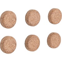 Bi-Office Earth Cork Magnets, Pack of 6