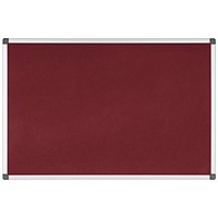 Bi-Office New Generation A9 Felt Noticeboard, 2400x1200mm, Burgundy