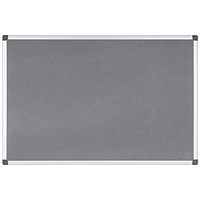 Bi-Office New Generation A9 Felt Noticeboard, 2400x1200mm, Grey