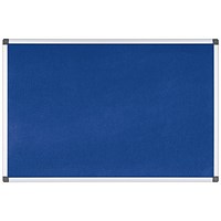 Bi-Office New Generation A9 Felt Noticeboard, 1200x1200mm, Blue