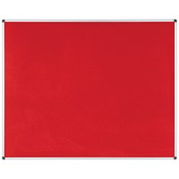 Bi-Office New Generation A9 Felt Noticeboard, 1500x1200mm, Red