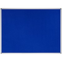 Bi-Office Earth Maya Felt Noticeboard, Aluminium Frame 900x600mm, Blue