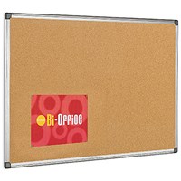 Bi-Office Maya Cork Noticeboard, 1800x1200mm, Aluminium Frame