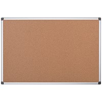 Bi-Office Maya Cork Noticeboard for Flipping boards System, 900x600mm, Aluminium Frame