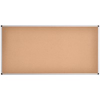 Bi-Office Maya Cork Noticeboard, 1800x900mm, Aluminium Frame