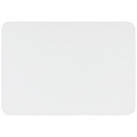 Bi-Office Frameless Non-Magnetic Double Sided Plain Whiteboard, A4, Pack of 6