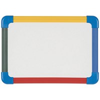 Bi-Office Schoolmate Laptop Non-Magnetic Double Sided Whiteboard, Double Plain, Plastic Frame, A3, Pack of 5