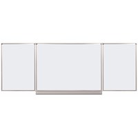 Bi-Office Infinity Trio Magnetic Whiteboard, Aluminium Frame, 1200x900mm