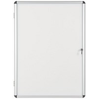 Bi-Office Enclore Magnetic Drywipe Display Case, 9xA4, Aluminium Frame