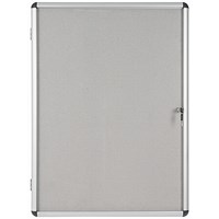 Bi-Office Enclore Combonet Display Case, 9xA4, Aluminium Frame